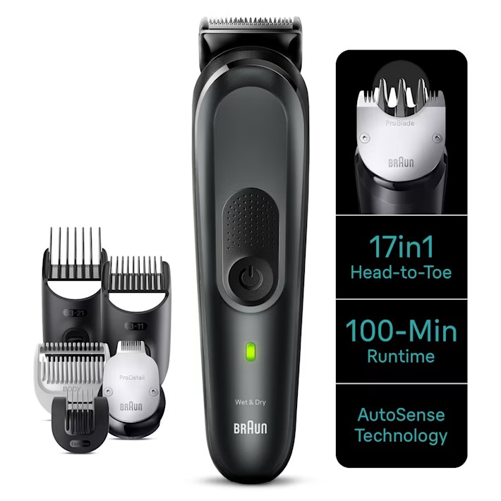 Braun MGK7491 Black Braun aparat za šišanje – All-in-One Trimmer 7